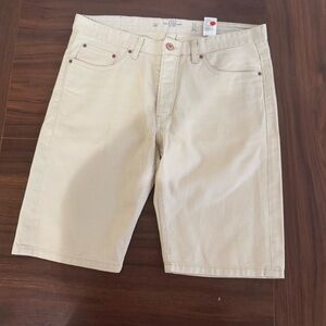 H&M Denim Shorts for Men Size 34 Khaki Beige